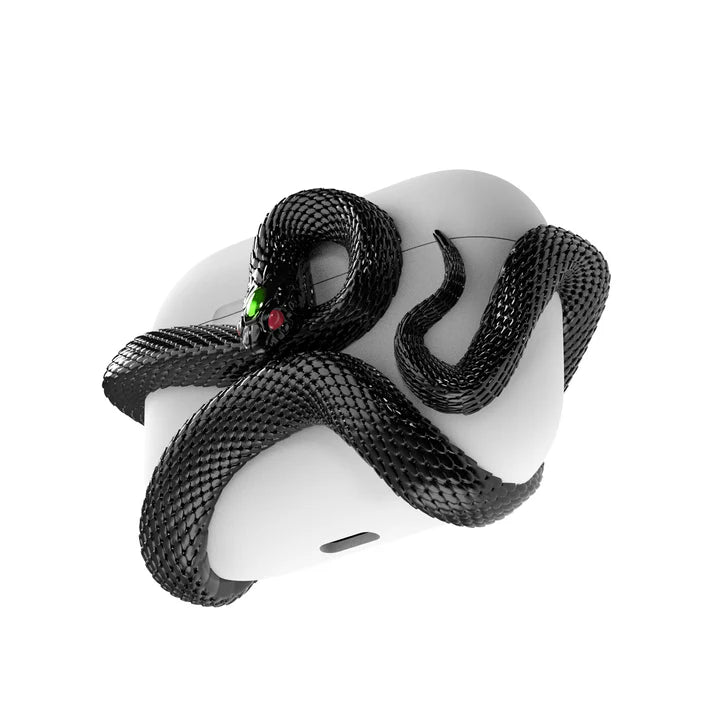 Étui AirPods « Serpent » – Coque 3D à Écailles Lumineuses
