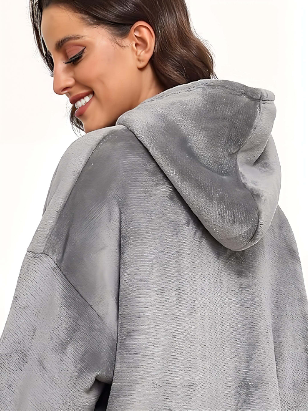 Plaid à Capuche Ylumnya™ Ultra-Doux