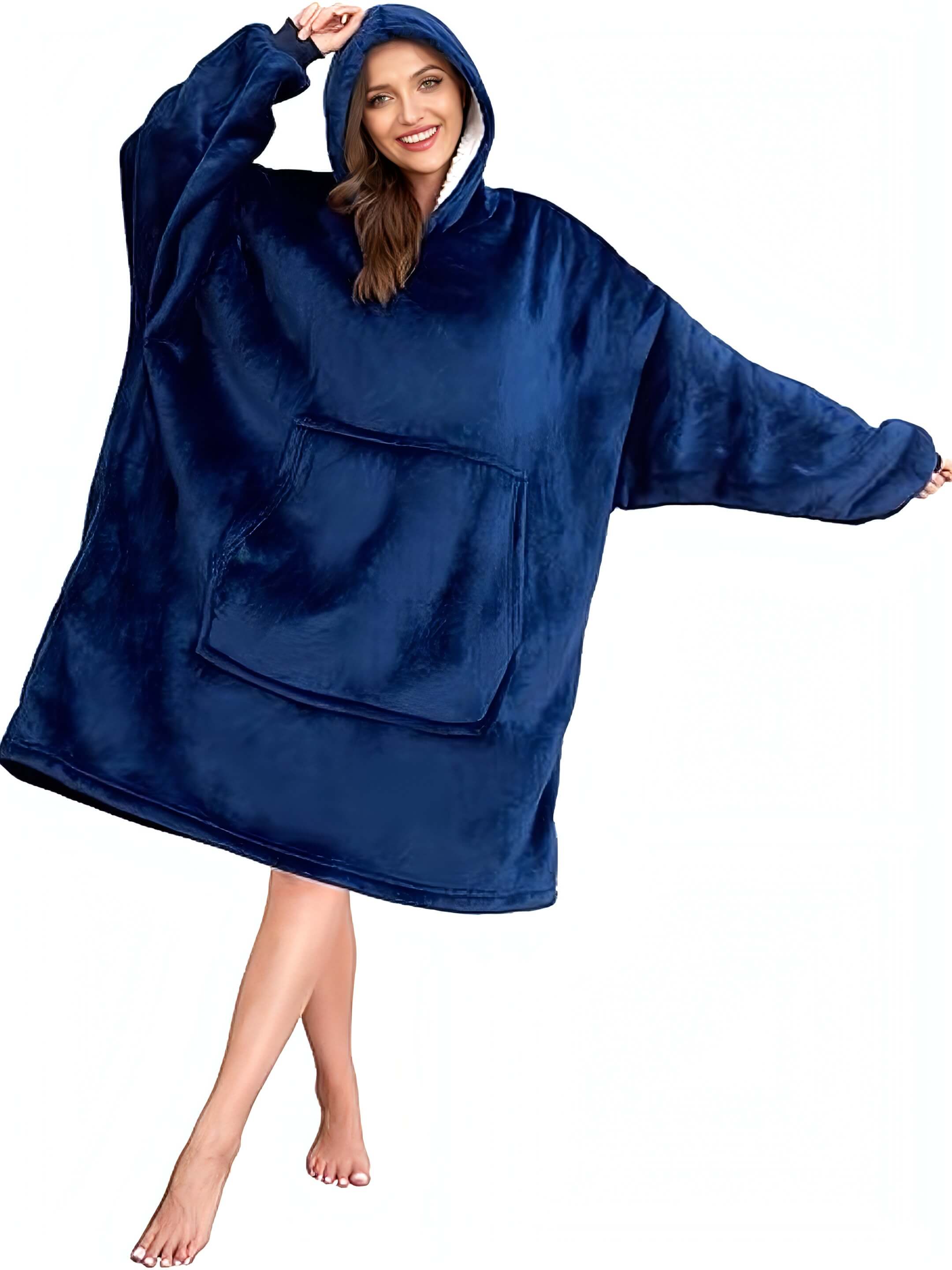 Plaid à Capuche Ylumnya™ Ultra-Doux