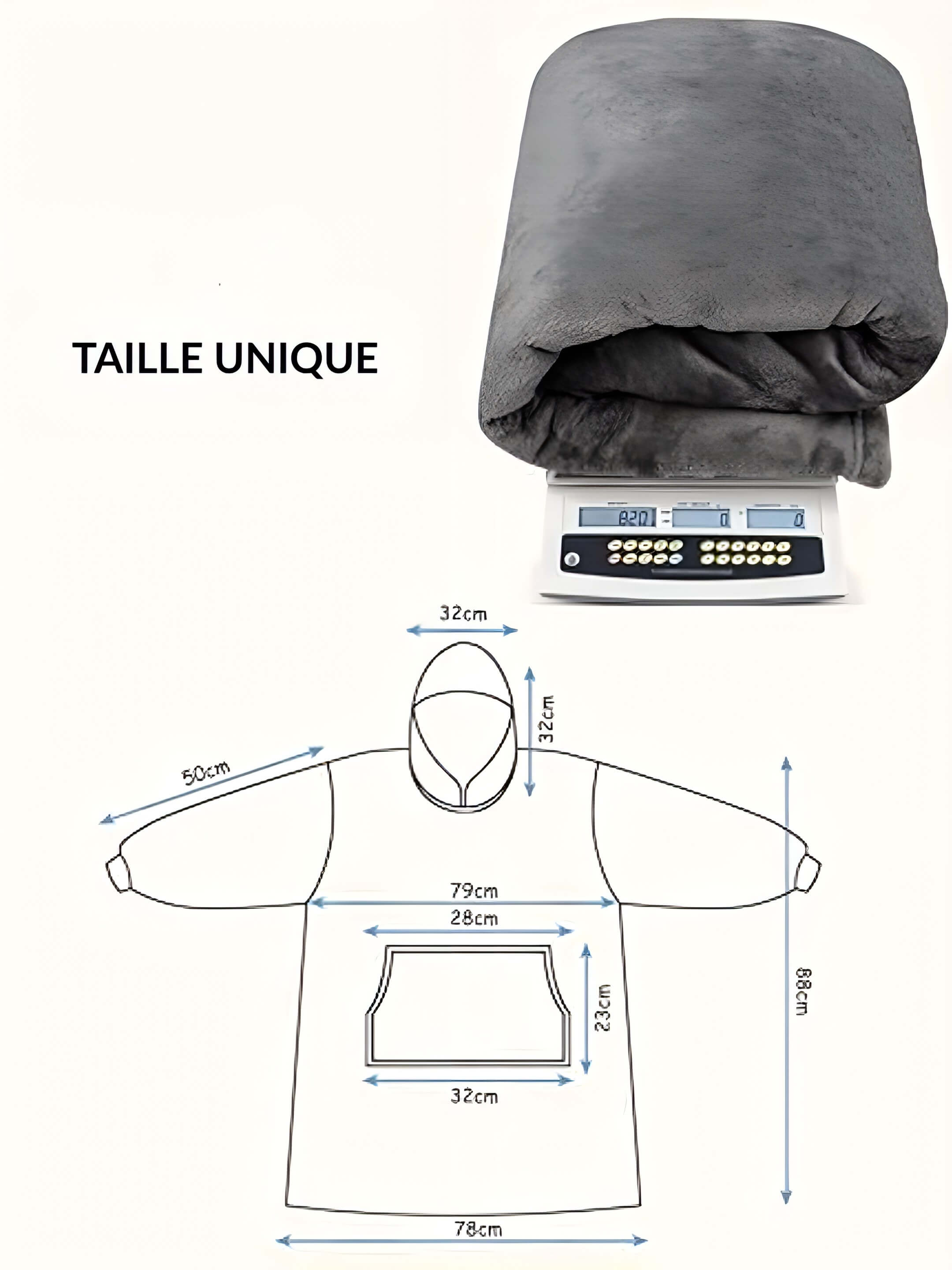 Plaid à Capuche Ylumnya™ Ultra-Doux