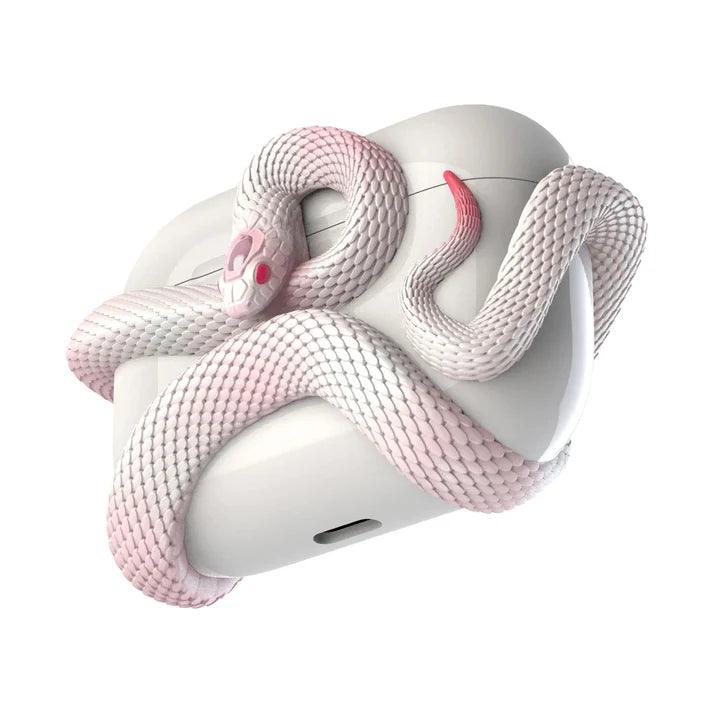 Étui AirPods « Serpent » – Coque 3D à Écailles Lumineuses
